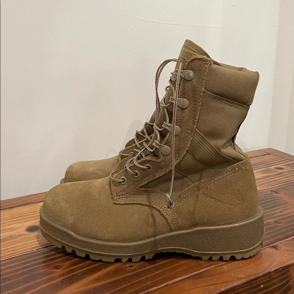 ALTAMA MENS 4.5 XW TAN STEEL TOE ARMY COMBAT BOOTS NWOT